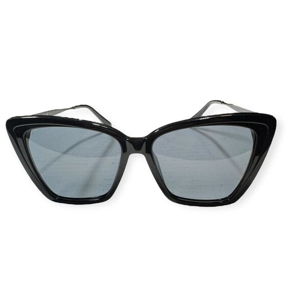 DIFF Becky II‎ Cat Eye Oversized Polarized Sunglasses Black 100% UVA/UVB main image 5